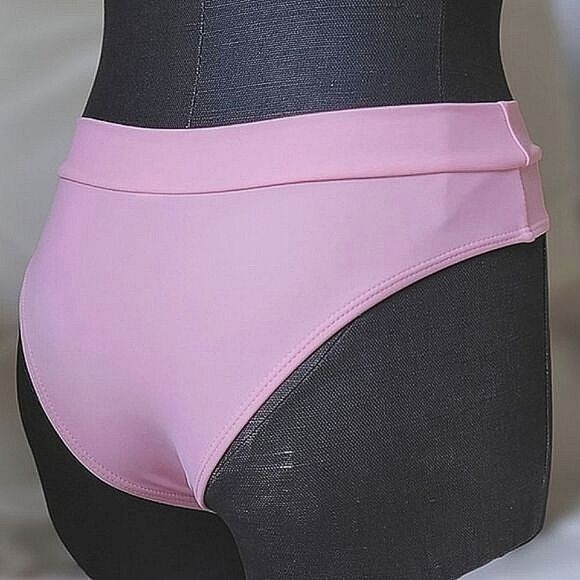 Zaful pastel pink high rise bikini bottoms - Picture 3 of 8